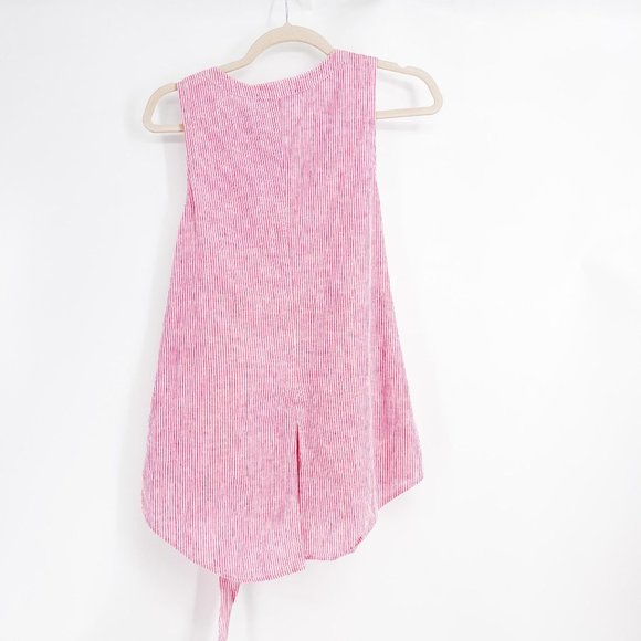 Sanctuary linen strip top Anthropologie small - Picture 5 of 6